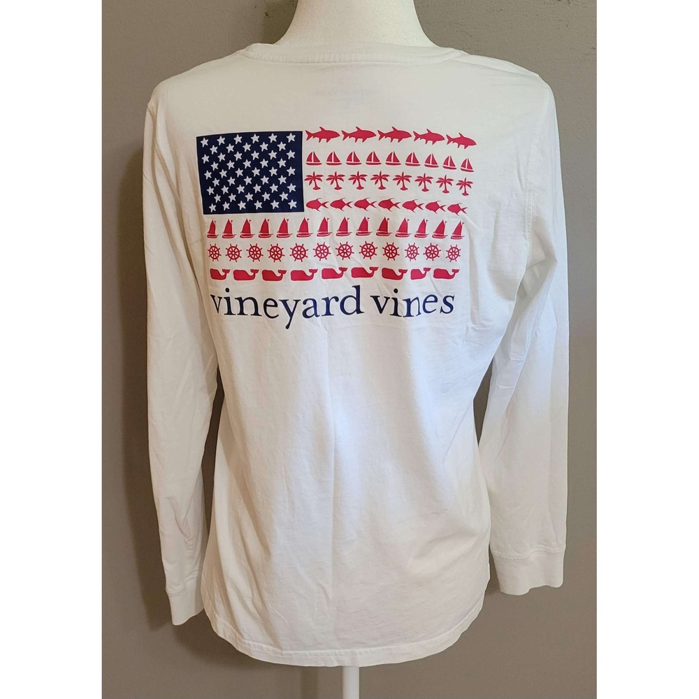 Vineyard Vines Coastal USA Flag Long Sleeve